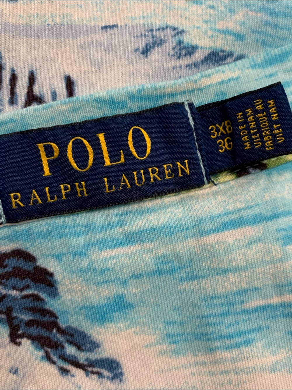 Polo Ralph Lauren Tshirt Mens 3XB Tropical Hawaiian Island Print Pocket Preppy - Picture 11 of 13